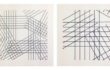 A. Zilocchi – Linee su carta anni 80 – serie di 4 da 20x20cm cad. – 3